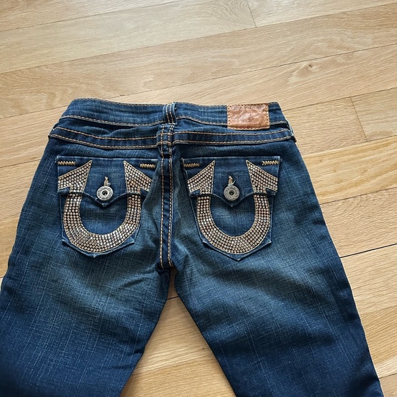 True Religion Blue Studded Denim Jeans - Picture 4 of 4